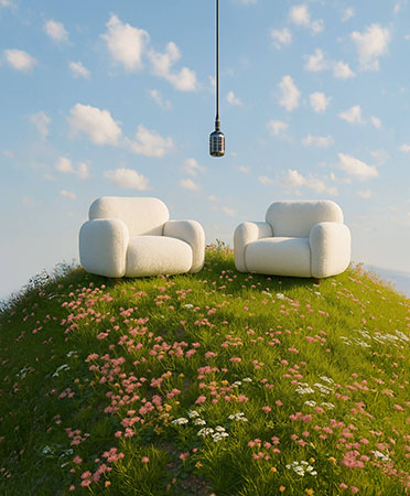 Image Playground screen with image of a photorealistic storks carrying a bundle in its beak, showing options for custom image styles from ChatGPT